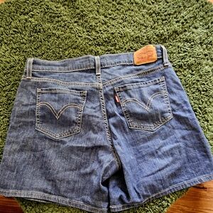 Levi's Blue Jean Shorts Classic Denim Style